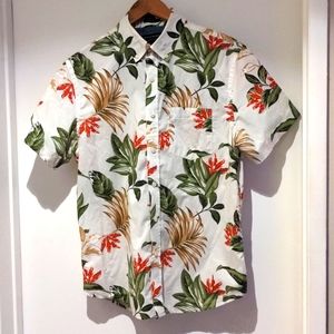 Banana Republic Standard Fit Shirt, Medium, Large Floral Print